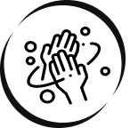 Illustration of hands clapping, symbolizing play-based learning at a toddler daycare in Warrensburg, MO.