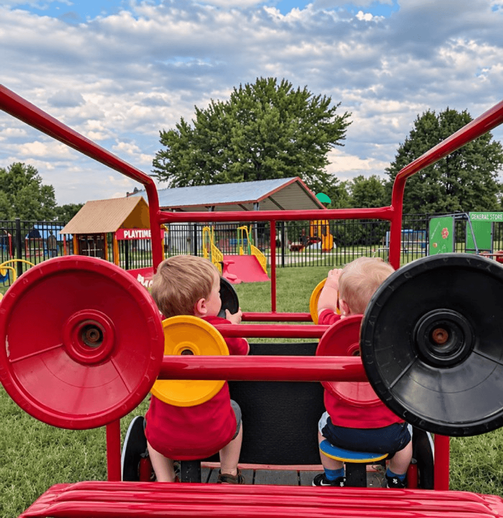 Child enjoying play-based learning at Mini Adventures Preschool in Warrensburg, MO.